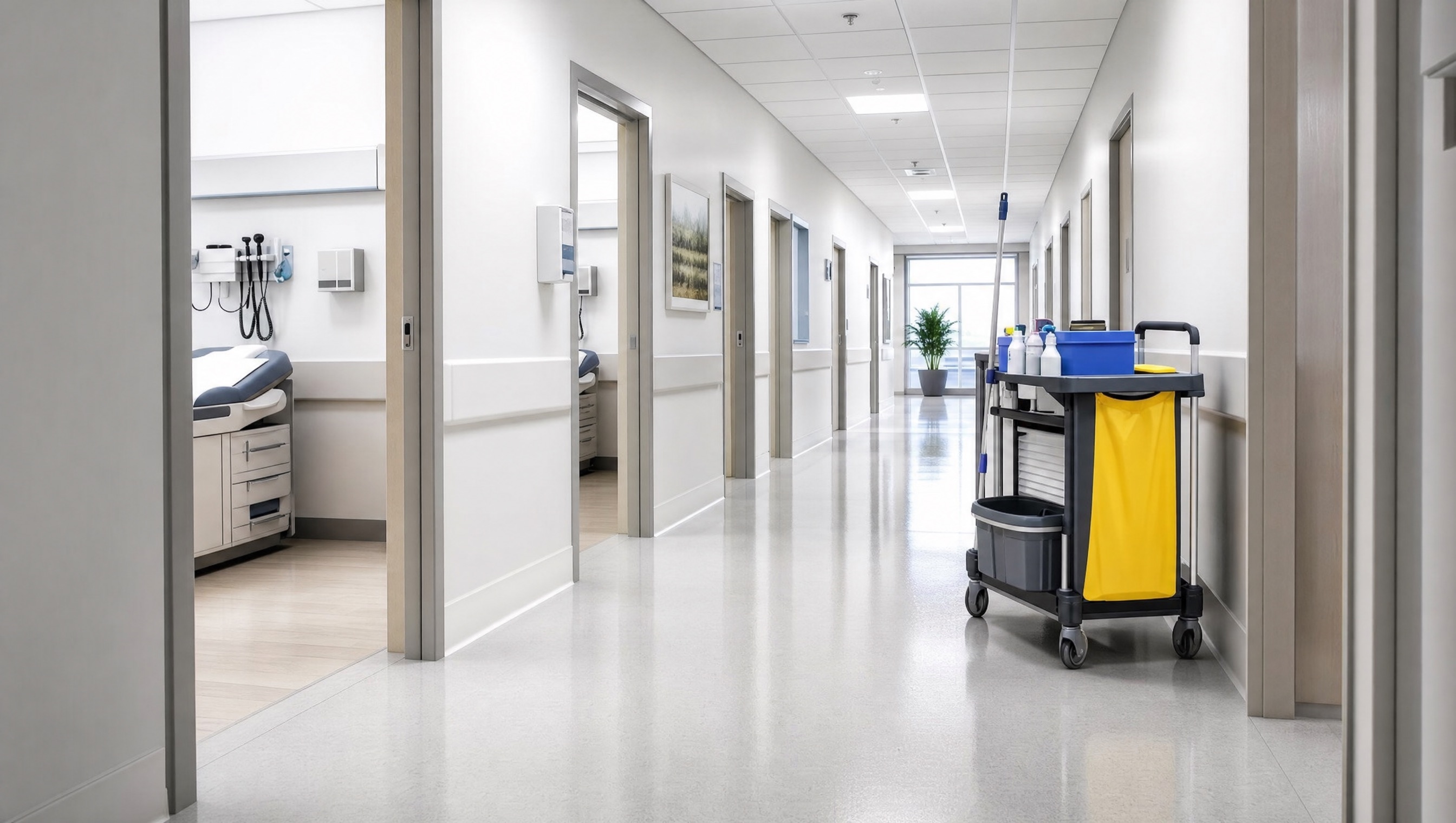 Greater Clean crew cleaning a commercial facility